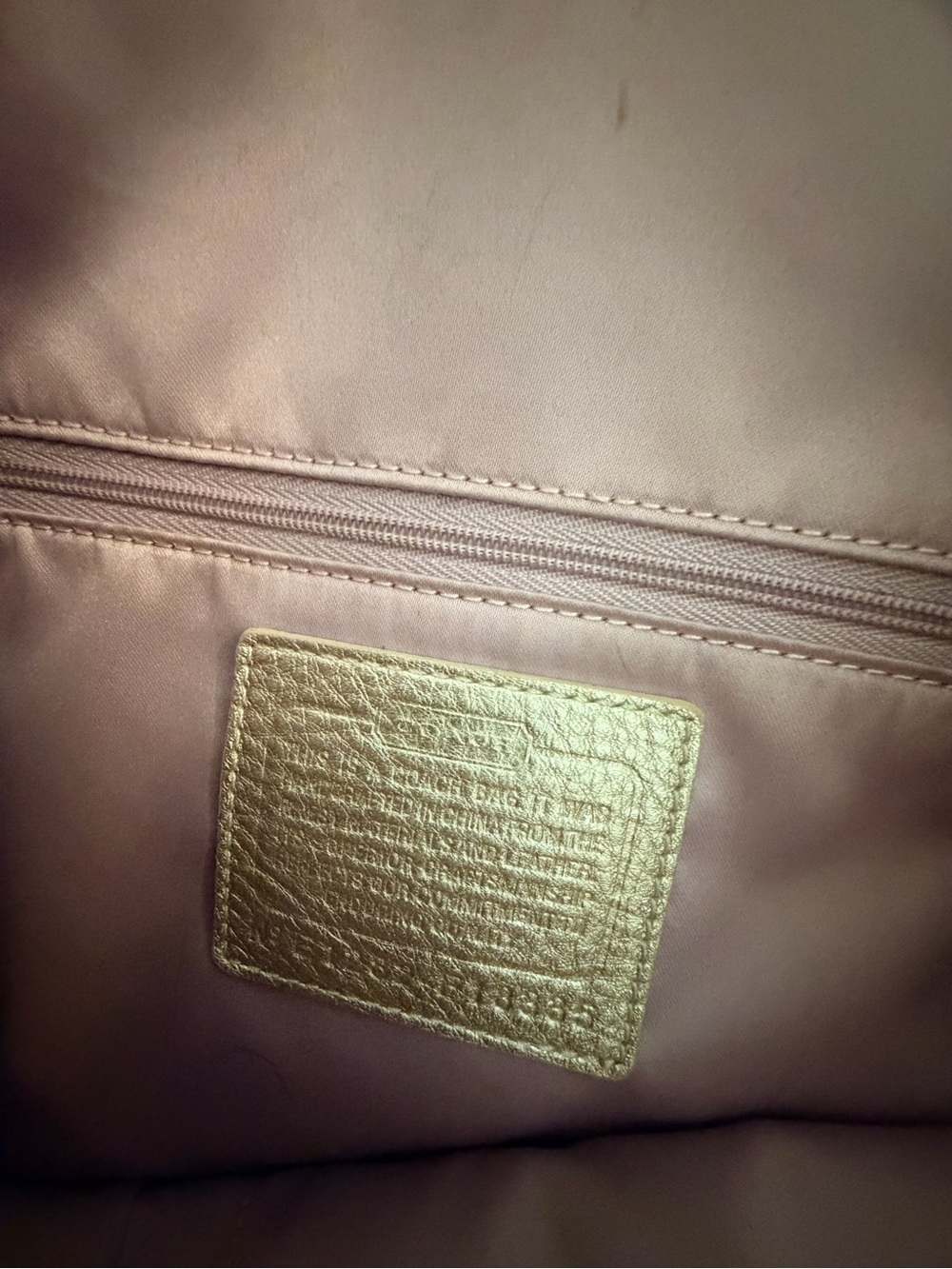Coach Taupe Signature Canvas Tote with Cream Leather Accent - Picture 3 of 10